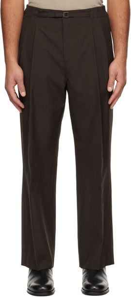 LE17SEPTEMBRE LE17SEPTEMBRE Brown Pleat Belted Trousers