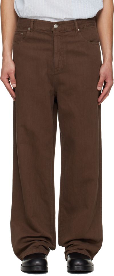 LE17SEPTEMBRE LE17SEPTEMBRE Brown Straight Jeans