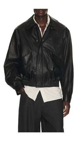 Le17Septembre Le17Septembre Faux Leather Zip Blouson