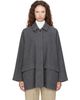 LE17SEPTEMBRE LE17SEPTEMBRE Gray Flare Wool Half Coat - 1