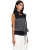 LE17SEPTEMBRE LE17SEPTEMBRE Gray Refined Wrap Tube Top - 2