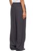 LE17SEPTEMBRE LE17SEPTEMBRE Gray Silky Drawstring Trousers - 3
