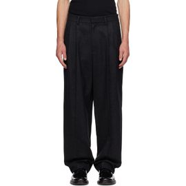 LE17SEPTEMBRE LE17SEPTEMBRE Gray Two-Tuck Wool Trousers