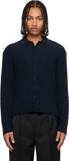 LE17SEPTEMBRE LE17SEPTEMBRE Navy Ribbed Cardigan
