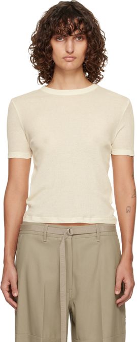 LE17SEPTEMBRE LE17SEPTEMBRE Off-White Classic Cotton T-shirt