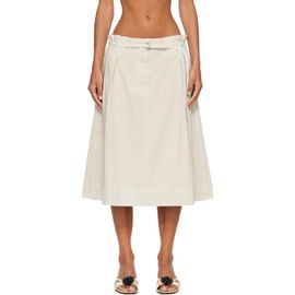 LE17SEPTEMBRE LE17SEPTEMBRE Off-White Kate Denim Midi Skirt