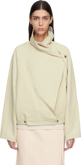 LE17SEPTEMBRE LE17SEPTEMBRE Off-White Sculptured Jacket