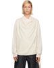 LE17SEPTEMBRE LE17SEPTEMBRE Off-White Silky Wrap Draped Blouse - 1