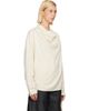 LE17SEPTEMBRE LE17SEPTEMBRE Off-White Silky Wrap Draped Blouse - 2