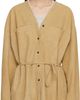 LE17SEPTEMBRE LE17SEPTEMBRE Tan Collarless Suede Jacket - 1