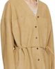 LE17SEPTEMBRE LE17SEPTEMBRE Tan Collarless Suede Jacket - 2