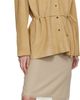 LE17SEPTEMBRE LE17SEPTEMBRE Tan Collarless Suede Jacket - 4