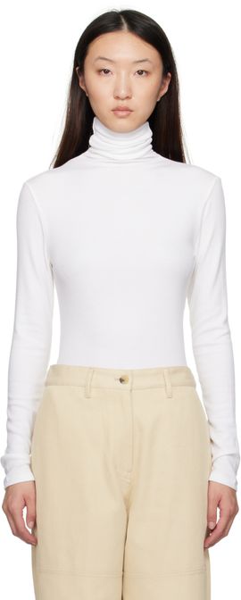 LE17SEPTEMBRE LE17SEPTEMBRE White Asymmetrical Turtleneck