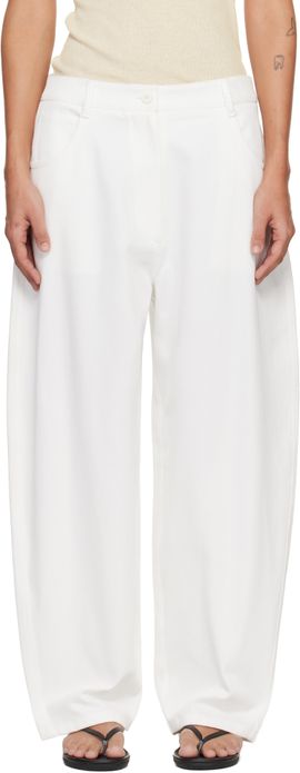 LE17SEPTEMBRE LE17SEPTEMBRE White Oblong Trousers