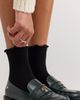 Le Bon Shoppe Le Bon Shoppe Ruffled Hugger Crew Socks - 1