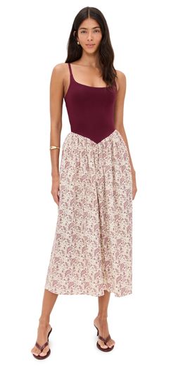LE BOP LE BOP Alix Paisley Dress Burgundy Paisely