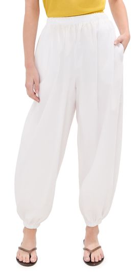 LE BOP LE BOP Andi Oversized Poplin Balloon Pants White