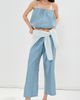 LE BOP LE BOP Anita Taffeta Blouse Blue Pearl - 5