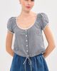 LE BOP LE BOP Babydoll Blouse Black Gingham - 2