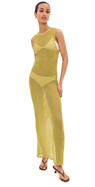 LE BOP LE BOP Biarritz Maxi Dress Warm Olive