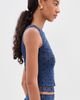 LE BOP LE BOP Carrie Tank Top Navy Flocked Polka Dot - 4
