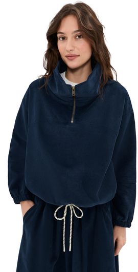 LE BOP LE BOP Carson Corduroy Anorak Dark Navy