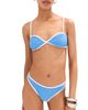 LE BOP LE BOP Colorblock Bikini Top Marina/White - 1