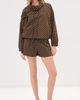 LE BOP LE BOP Donda Shorts Brown/White - 5