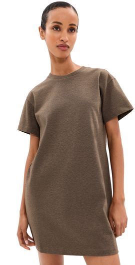 LE BOP LE BOP Dory T-Shirt Mini Dress Chocolate/Heather Grey