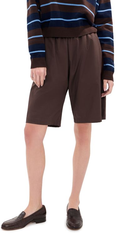LE BOP LE BOP Frances Bermuda Shorts Brown