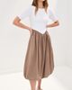 LE BOP LE BOP Gracie Dress Off White Rib/Latte - 2