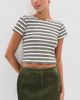 LE BOP LE BOP Hadley Baby Tee Black/White Stripe - 2