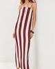 LE BOP LE BOP Hailey Dress Cream/Wine Stripe - 2