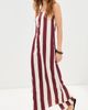 LE BOP LE BOP Hailey Dress Cream/Wine Stripe - 5