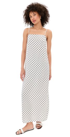 LE BOP LE BOP Hailey Maxi Dress White Dot