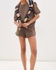 LE BOP LE BOP Hayley Shorts Chocolate/Heather Grey - 5