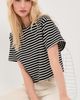 LE BOP LE BOP Hazel Cropped Tee Crème/Black - 2