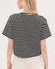 LE BOP LE BOP Hazel Cropped Tee Crème/Black - 4
