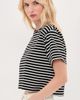 LE BOP LE BOP Hazel Cropped Tee Crème/Black - 5