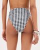 LE BOP LE BOP High Waisted Bikini Bottoms Gingham (Black/White) - 3