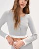 LE BOP LE BOP Izzy Cardigan Heather Grey/White - 2