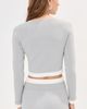 LE BOP LE BOP Izzy Cardigan Heather Grey/White - 3