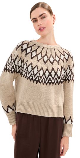 LE BOP LE BOP Joelle Sweater Oatmeal Fair Isle