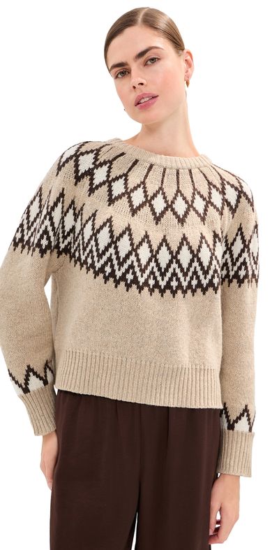 LE BOP LE BOP Joelle Sweater Oatmeal Fair Isle