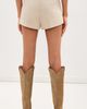 LE BOP LE BOP Josie Faux Suede Hot Shorts Stone - 3