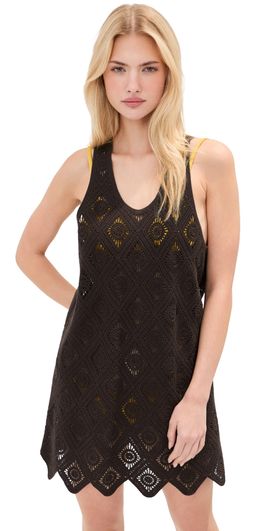 LE BOP LE BOP Juno Crochet Dress Chocolate