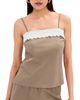 LE BOP LE BOP Lace Trim Tank Taupe - 1