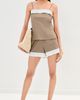 LE BOP LE BOP Lace Trim Tank Taupe - 5