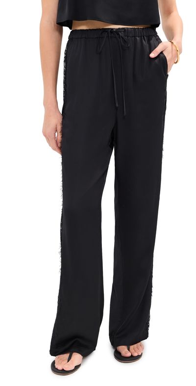 LE BOP LE BOP Lauren Satin Pants Black