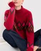 LE BOP LE BOP Lindsay Turtleneck Sweater Red Fair Isle - 2